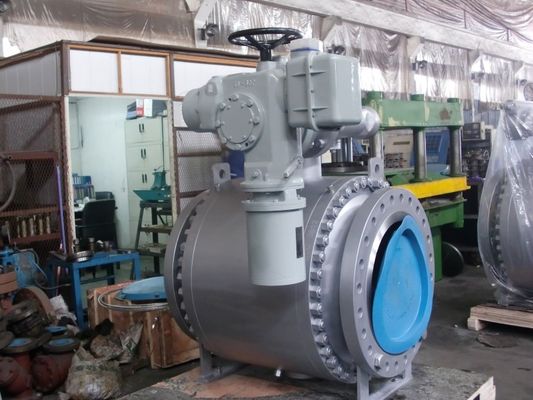 Prezzo buono L'orecchione laterale dell'entrata di api 607 ha montato la valvola a sfera con l'azionatore elettrico in linea